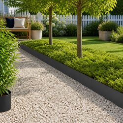 Reliable Steel Lawn Edging Set for Garden Borders
