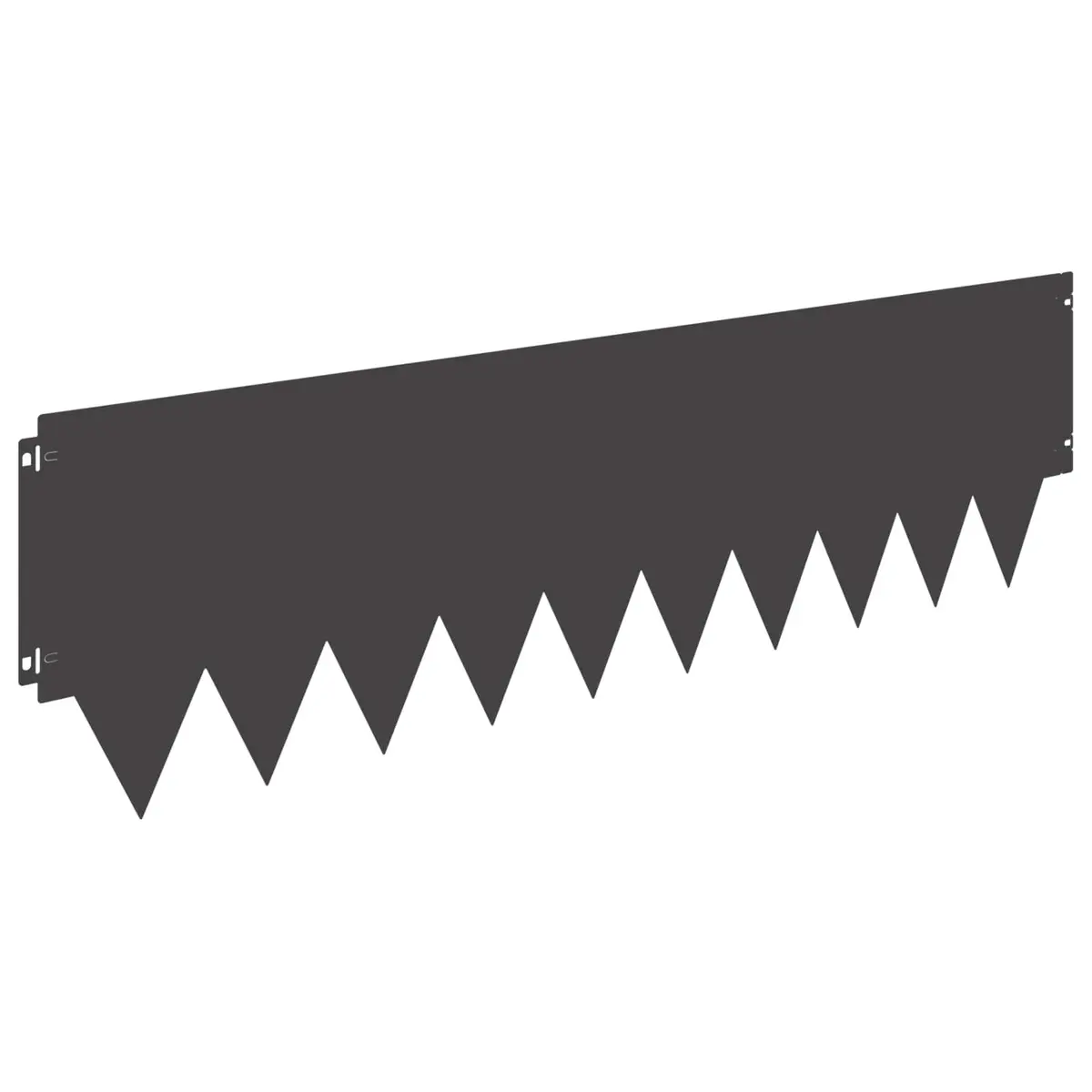 Steel Lawn Edging Flexible 103 x 30 cm Black 10 Piece