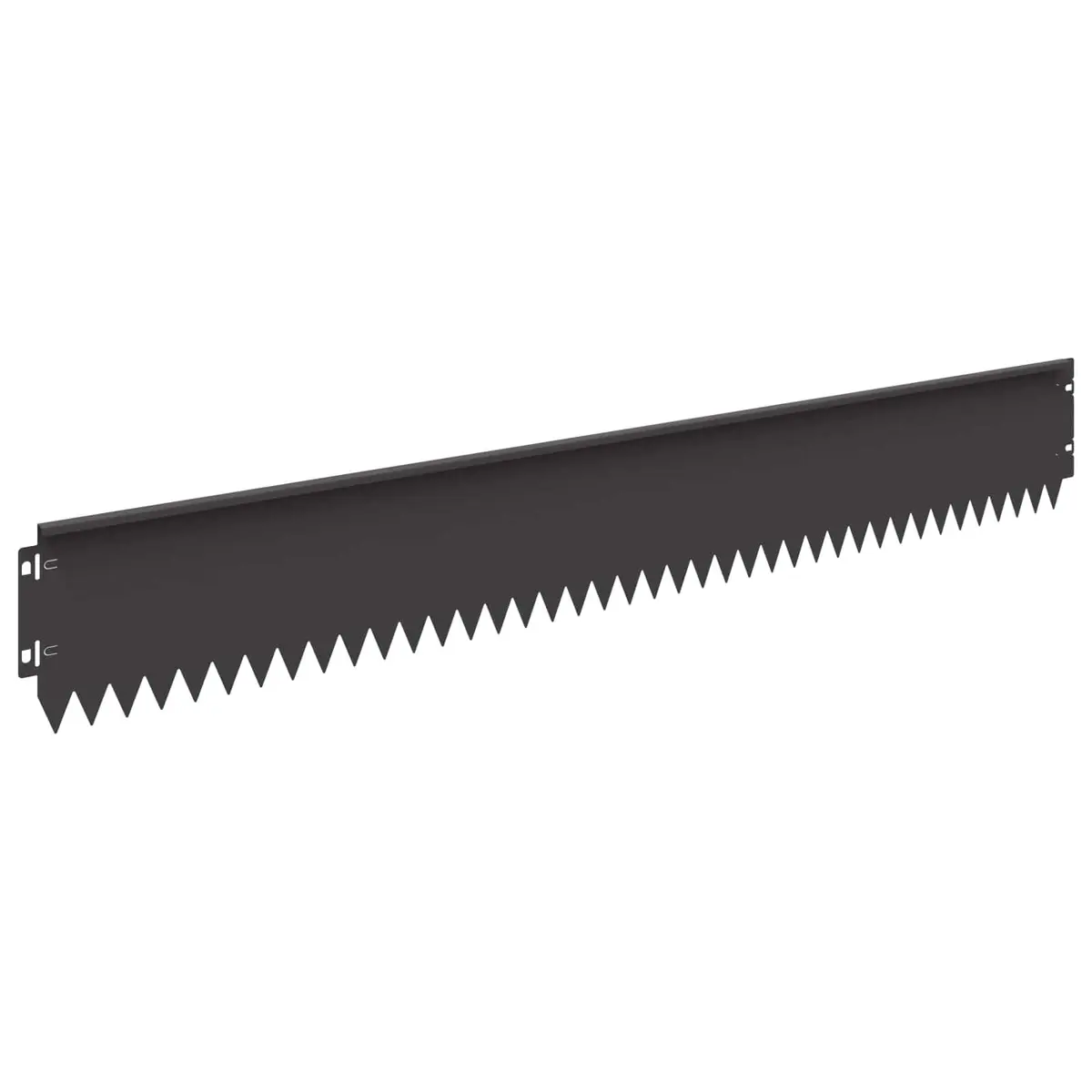 Garden Lawn Edging Steel Border Edge 103x15cm Black 20 Piece