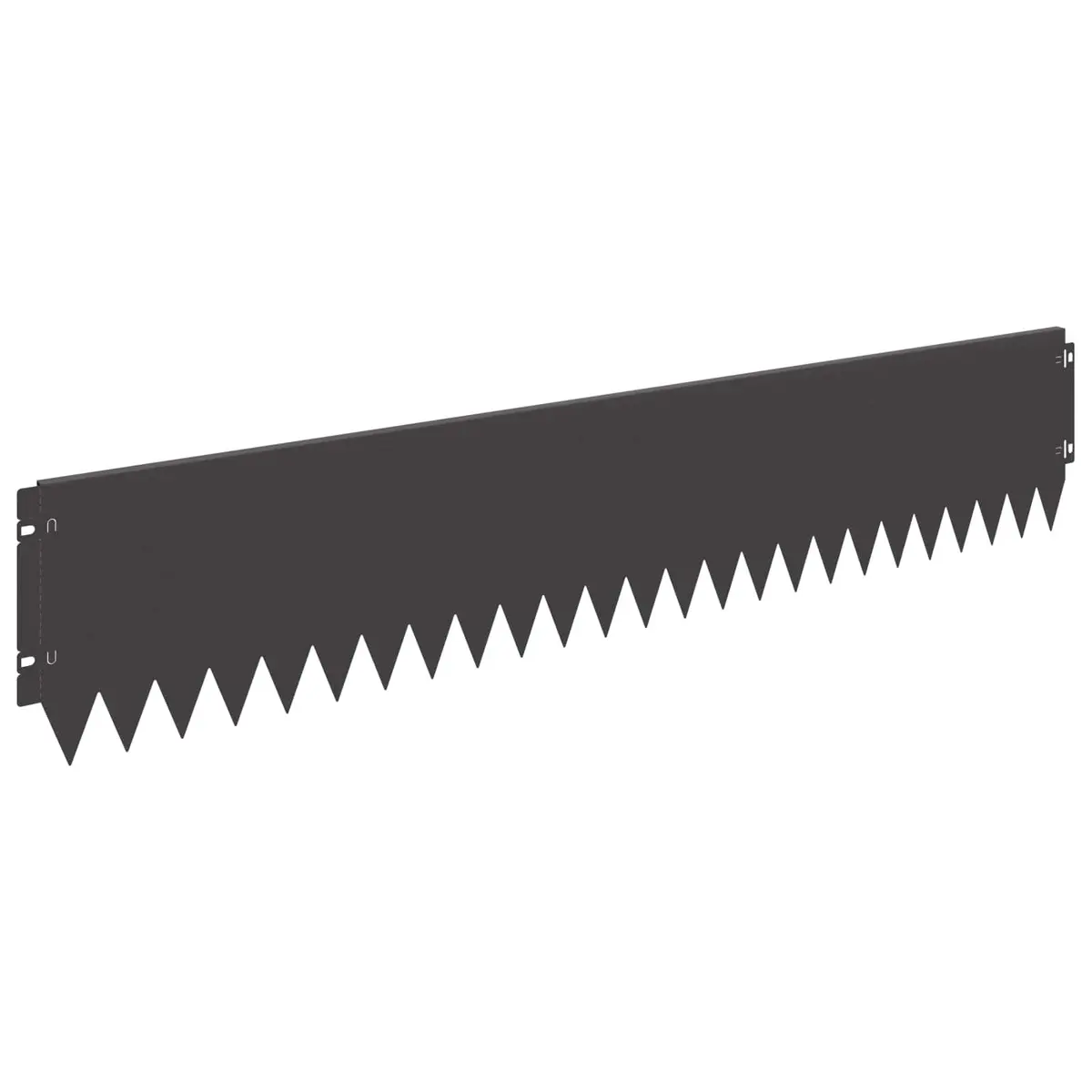 Steel Lawn Edging 20 Piece Bent Top Landscape Edge 103x20cm Black