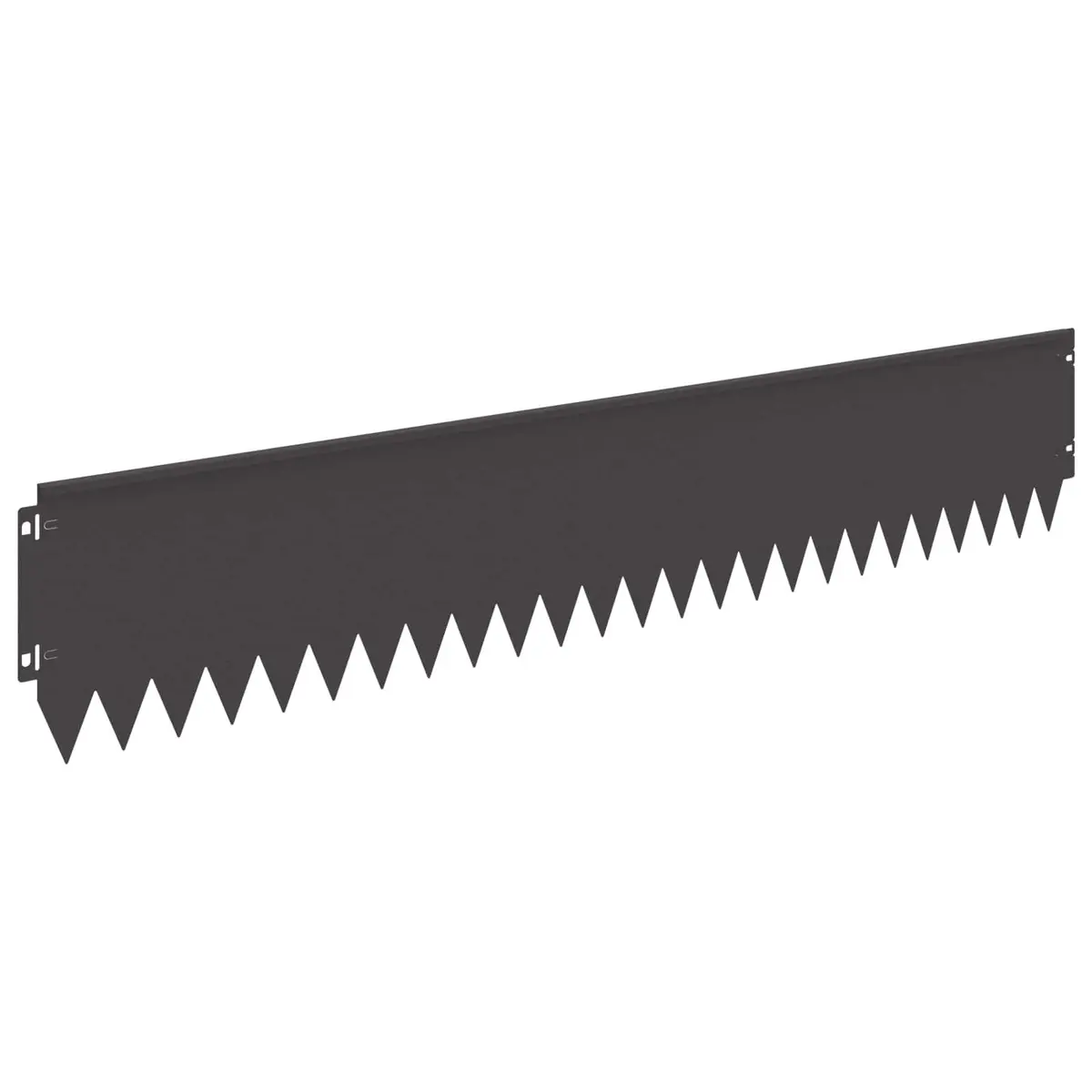 Steel Lawn Edging 20 Piece Bent Top Landscape Edge 103x20cm Black