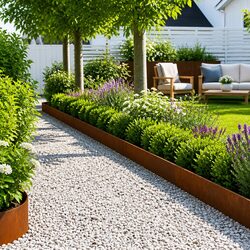 Affordable Garden Edging Solution - 20 Durable Steel Pieces