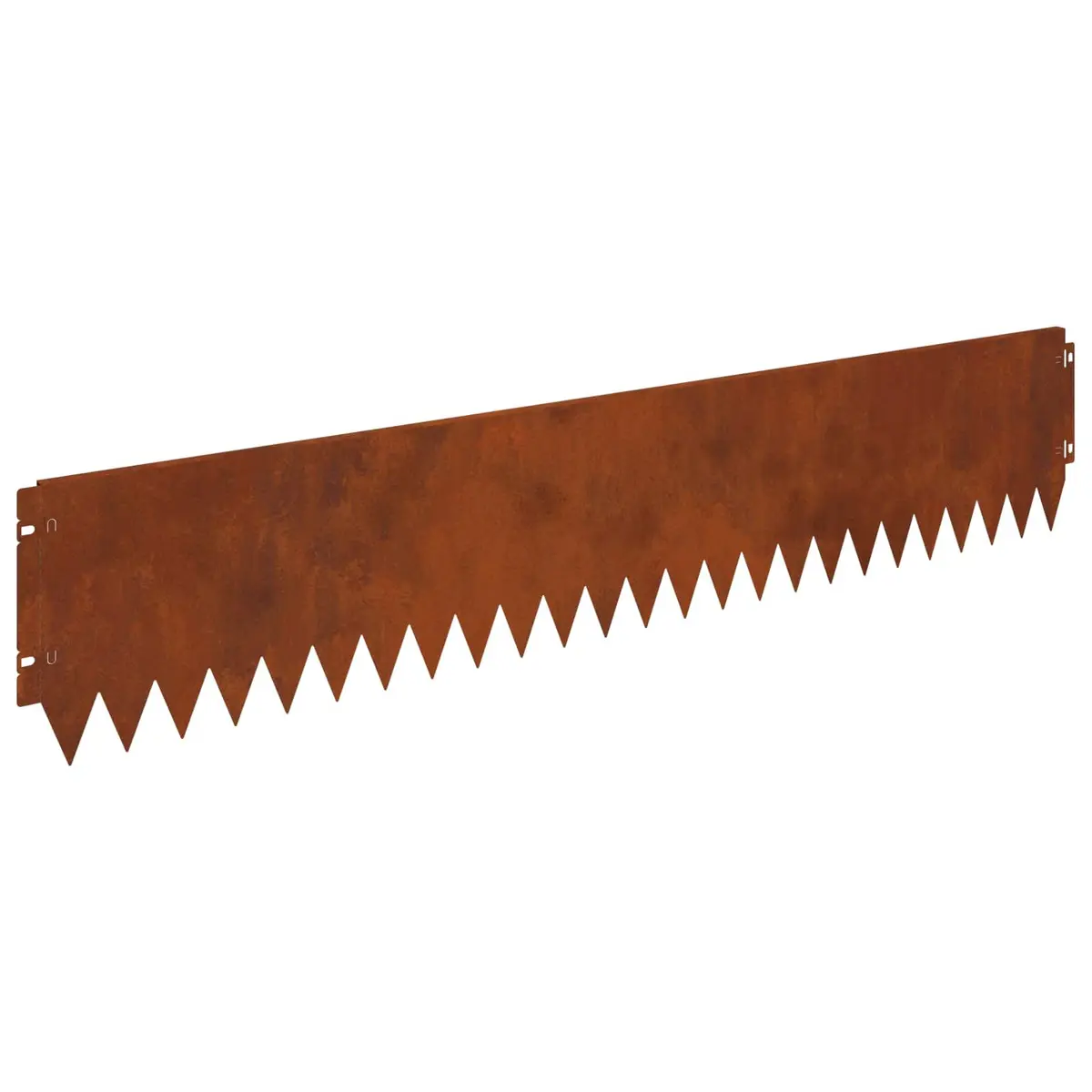 Steel Landscape Edging Garden Border 103x20cm Rusty Brown 20 Piece Bent Top