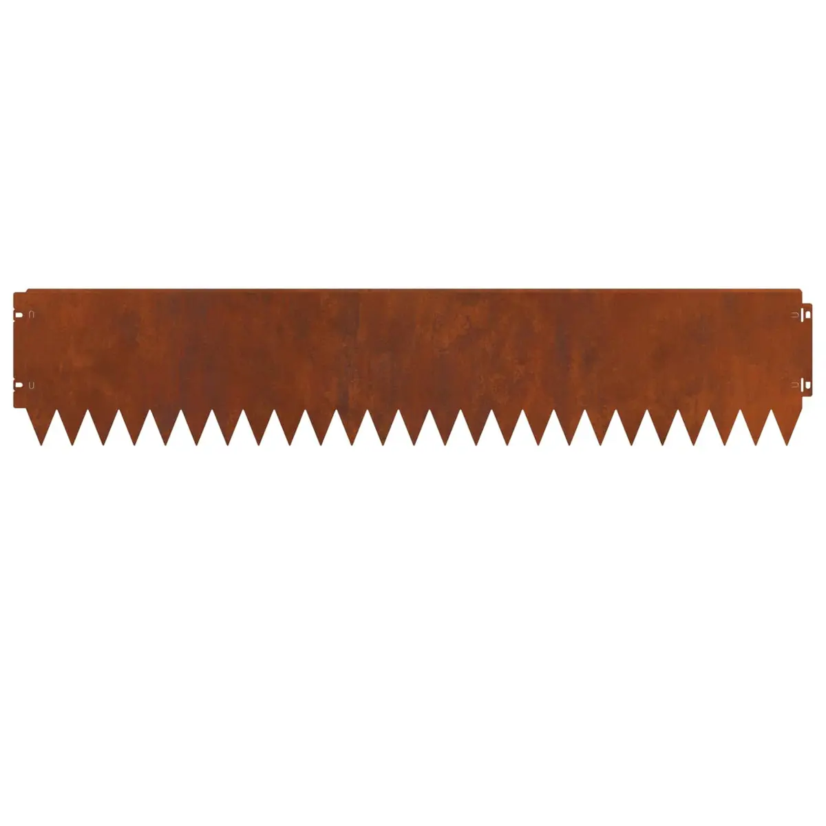Steel Landscape Edging Garden Border 103x20cm Rusty Brown 20 Piece Bent Top