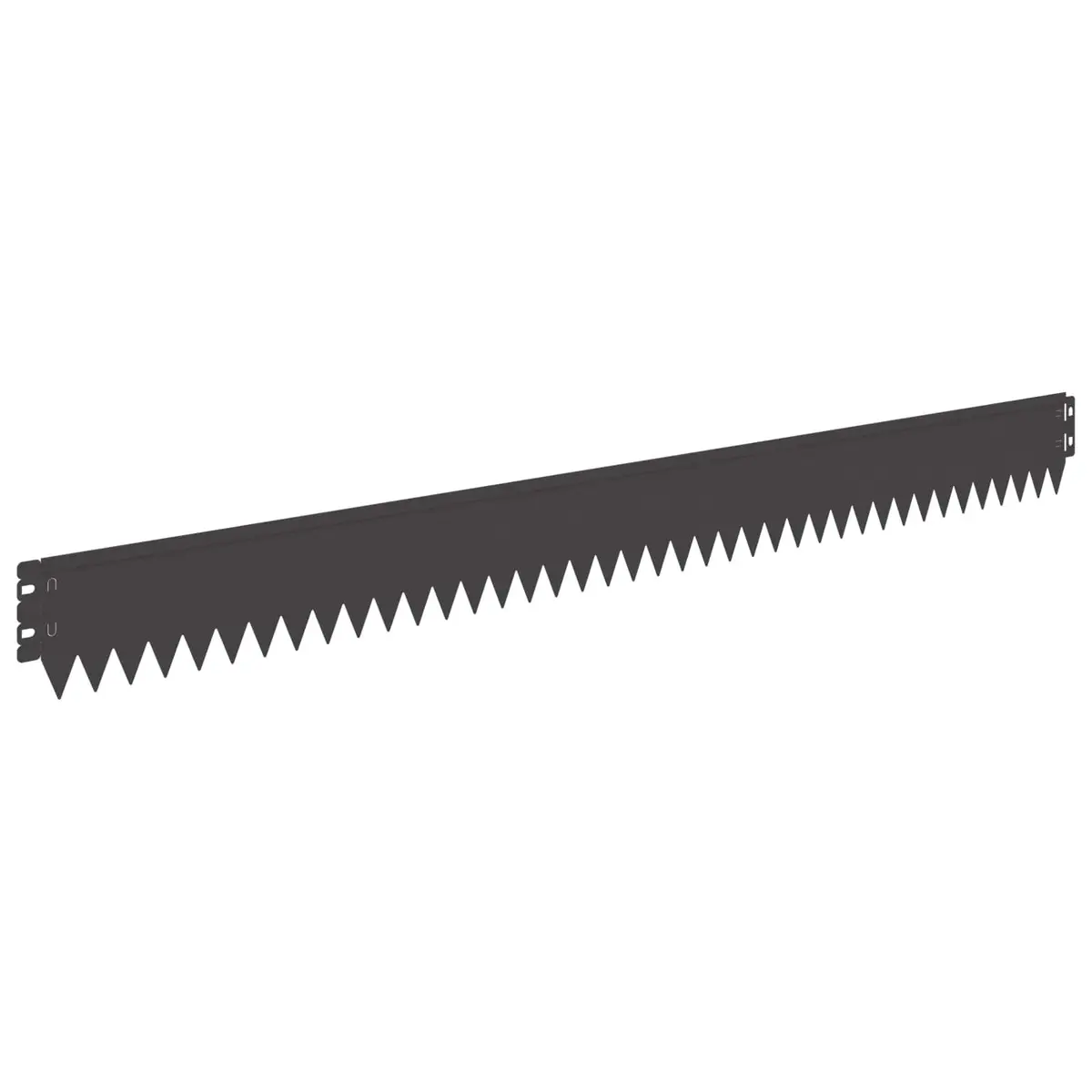 Steel Lawn Edge Black Top Fold 103x10cm 10 Piece Garden Border Edging