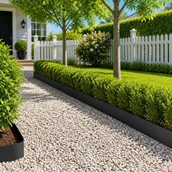 Reliable Garden Edging Steel Set - 10 pcs, 103 x 20 cm
