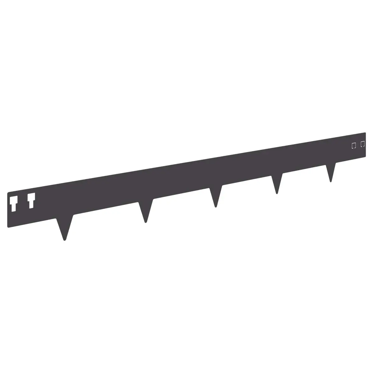 Garden Lawn Edging Steel Border Flexible Landscaping 100 x 12 cm Black 20 Piece