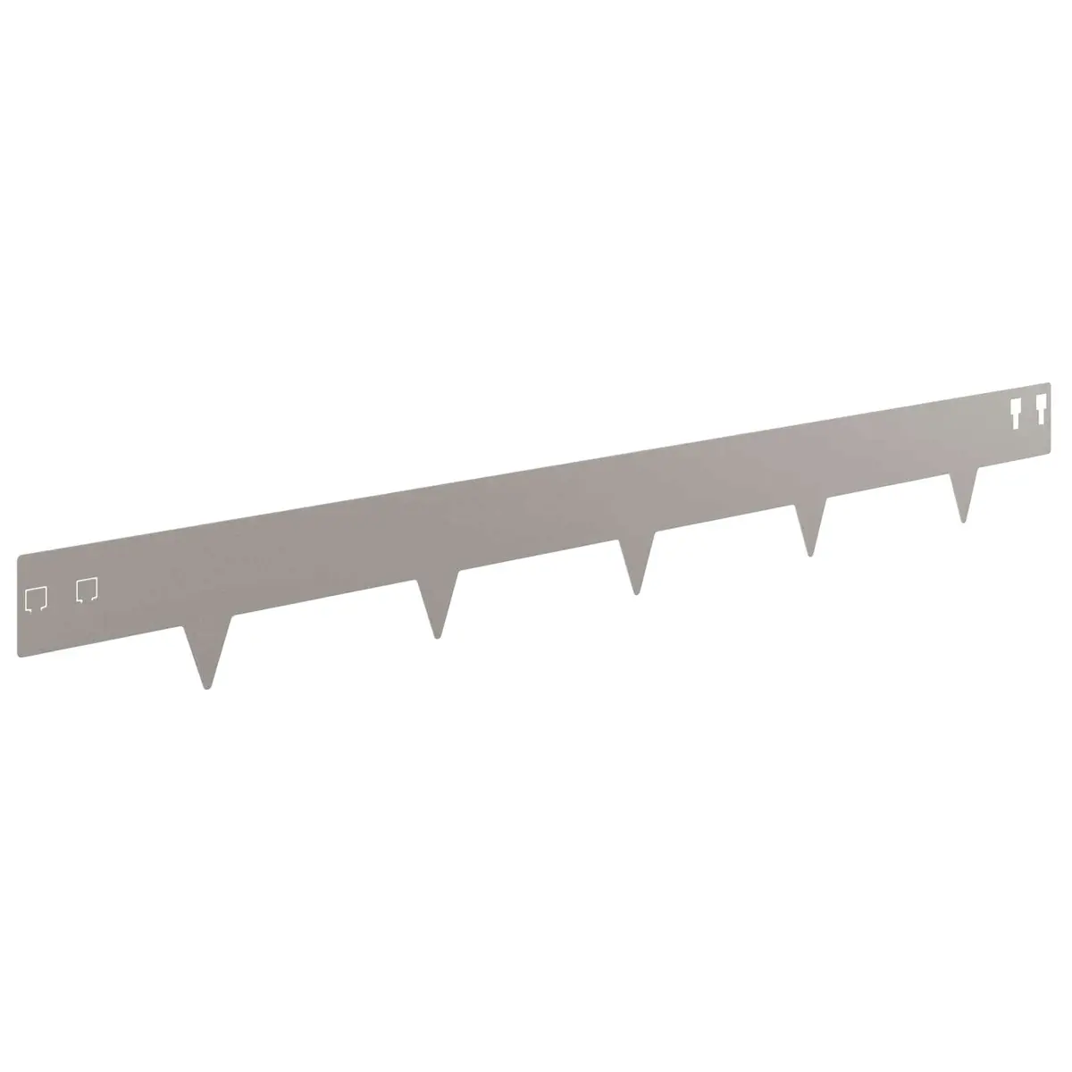 Steel Garden Lawn Edging 100x12cm Brown 10 Piece Border Edge