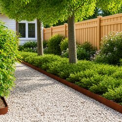 Quality Steel Lawn Edging - 10 Flexible Pieces