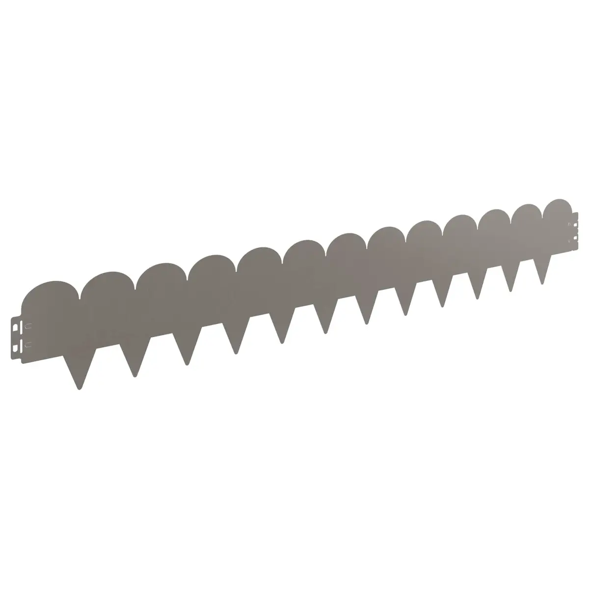 Steel Lawn Edging Garden Border 103x15cm Brown 20 Piece