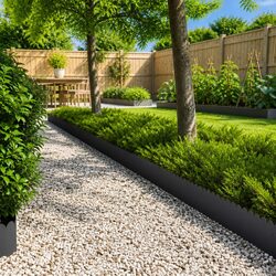 Reliable Steel Lawn Edging - 20 Durable Pieces for Your Garden