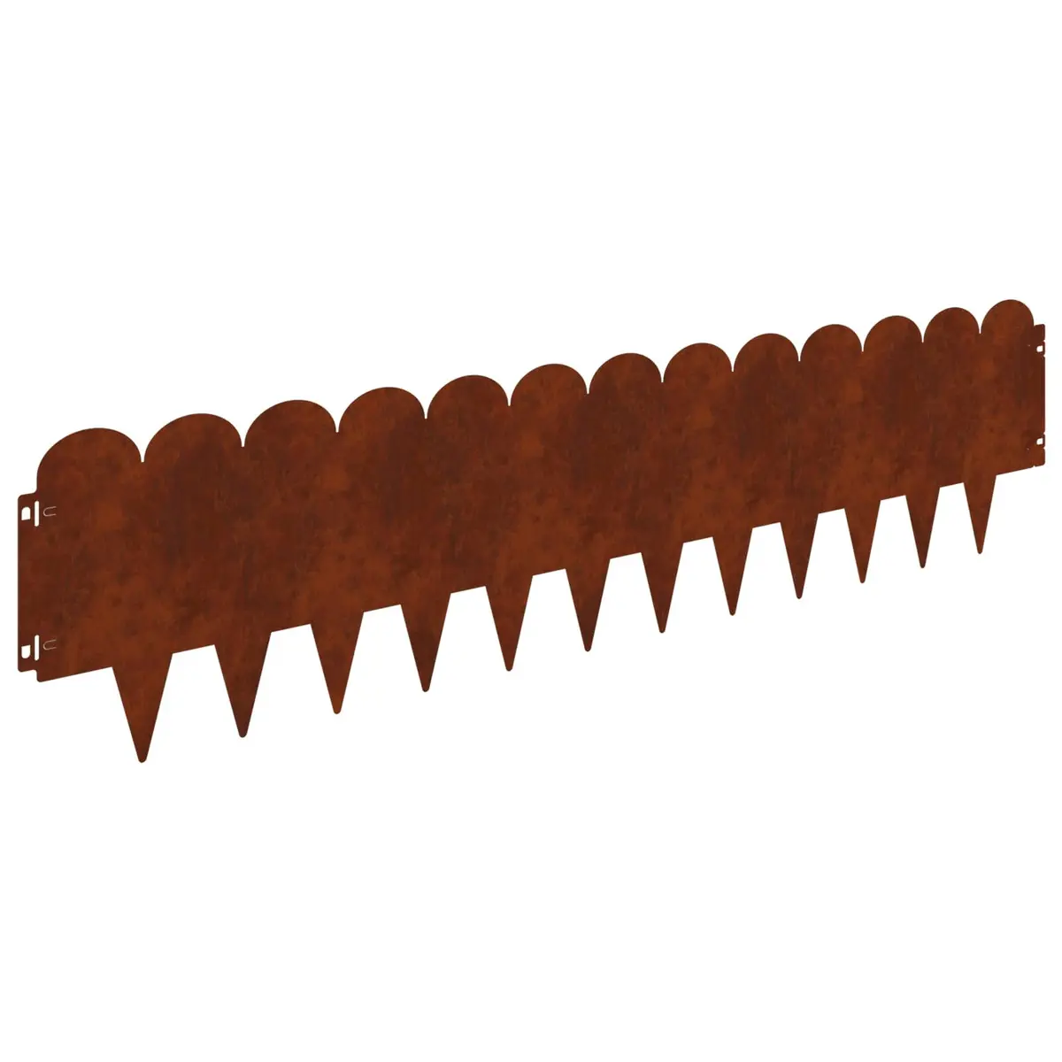 Garden Lawn Edging 10 Pieces Steel Borders Landscape Edging Flexible Design