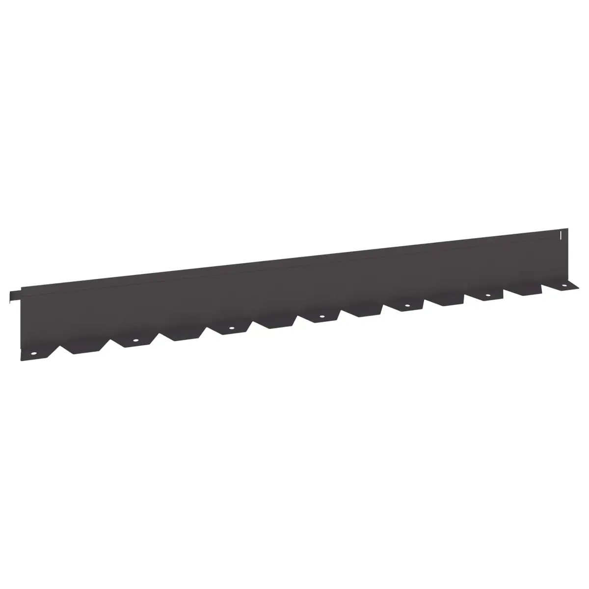Garden Lawn Edging 10 pcs Steel Black Borders Landscaping Flexible Design