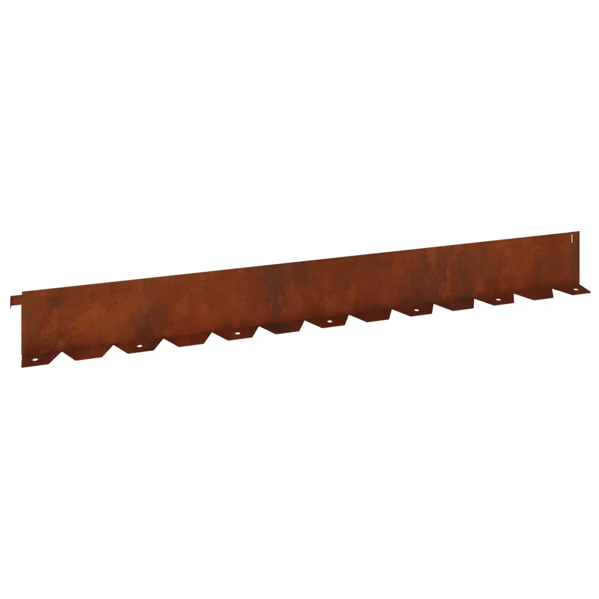 Garden Lawn Edging Flexible Landscape Border 20 Pieces Steel Rusty Brown