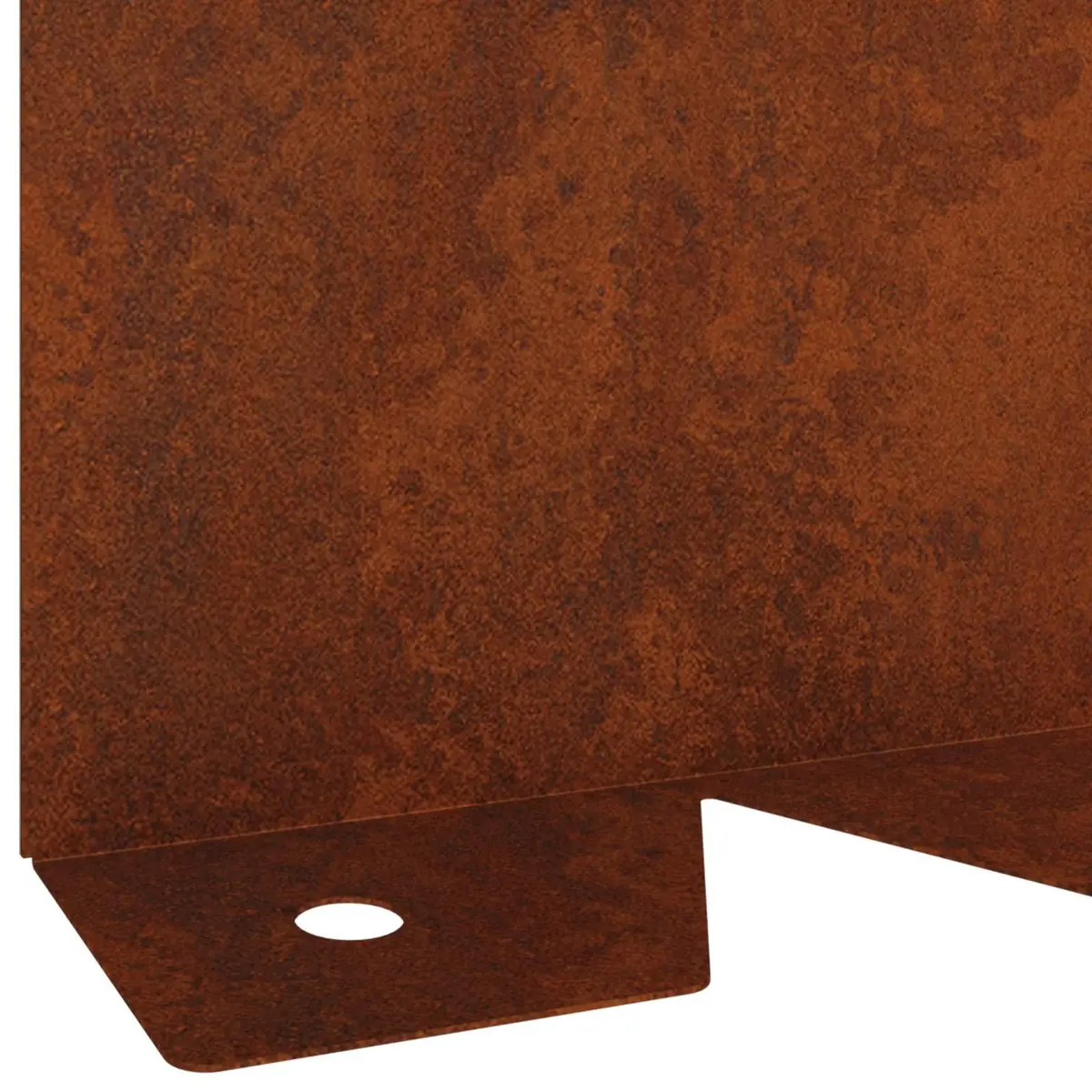 Garden Lawn Edging Flexible Landscape Border 20 Pieces Steel Rusty Brown