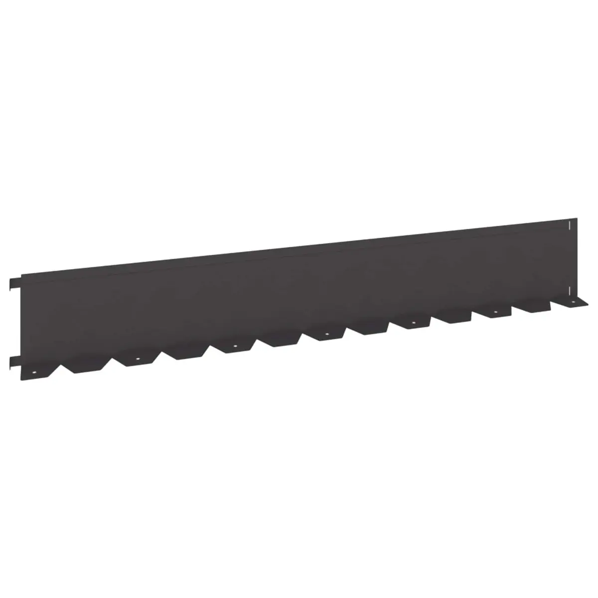 Garden Lawn Edging Border Flexible Steel 20 Piece Black Landscape Barrier