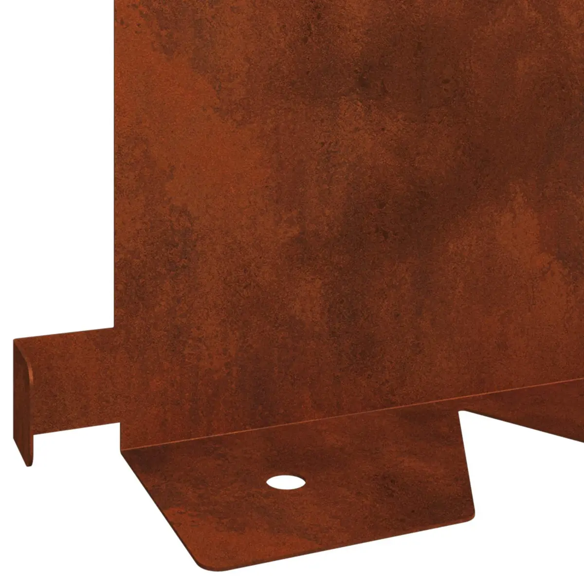 Garden Lawn Edging Flexible Landscape Fencing 10 Pieces Steel Brown Rusty