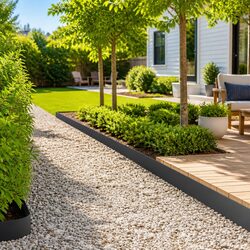 Reliable Steel Lawn Edging - 10 Pieces 100x12cm