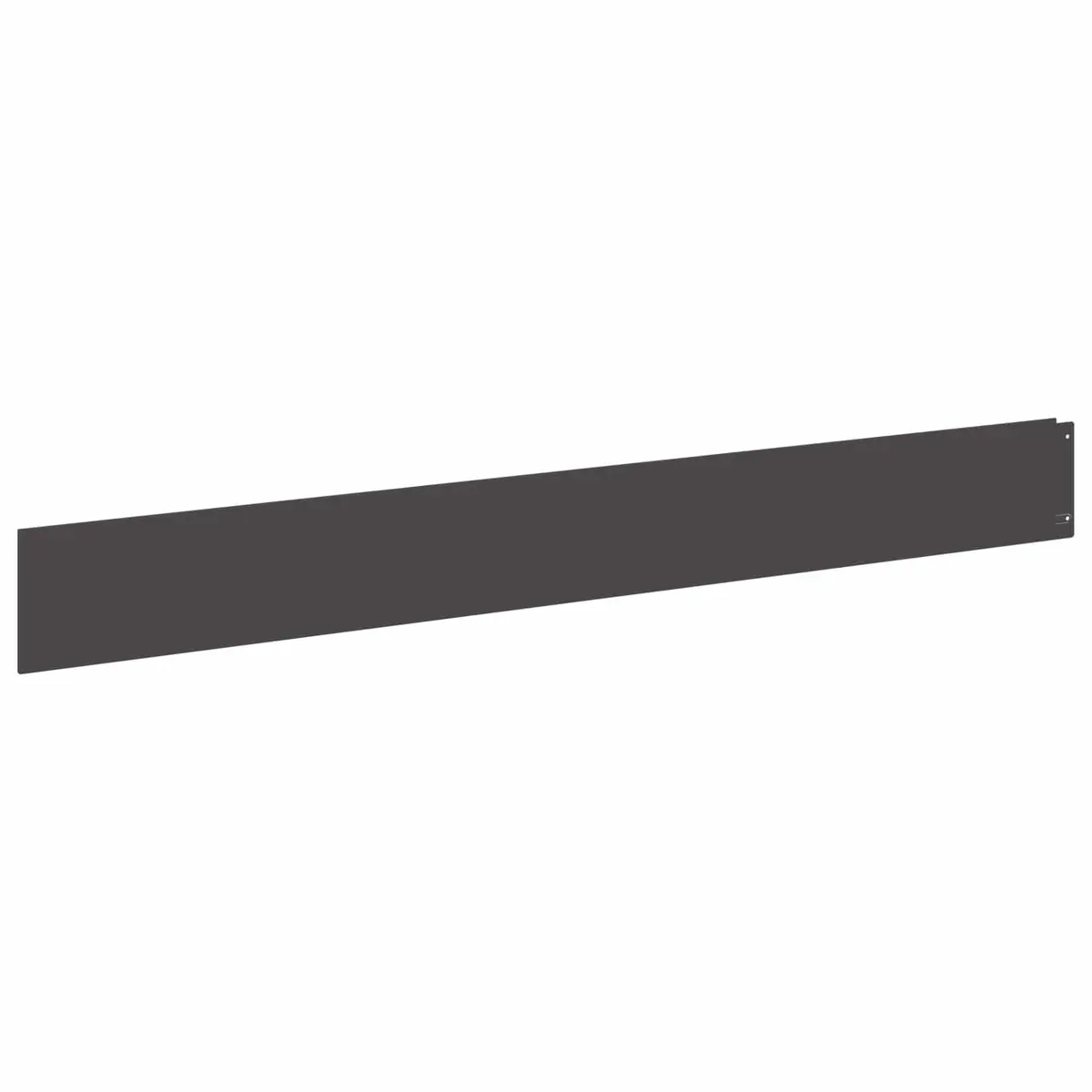 Steel Lawn Edging 100x12cm Black Landscape Border 10 Piece