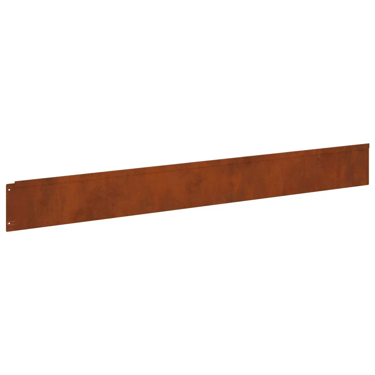 Garden Lawn Edging Steel Rusty Border 100x12cm Top Fold 20 Piece