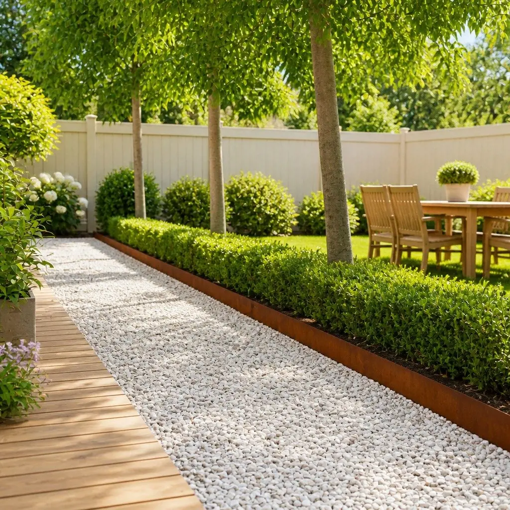 Steel Garden Lawn Edging 100x15cm Brown 10 Piece