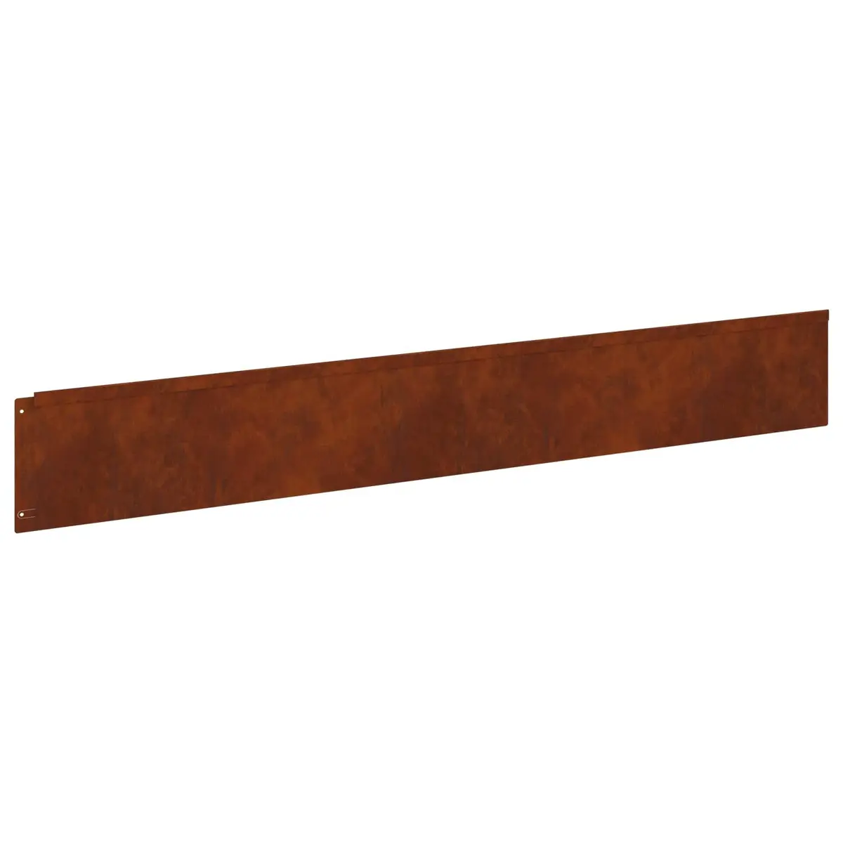 Steel Lawn Edging Landscape Border 100x15cm Brown 20 Piece