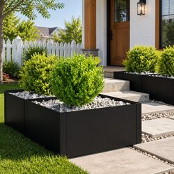 Durable Steel Lawn Edging Set - 4 Pieces