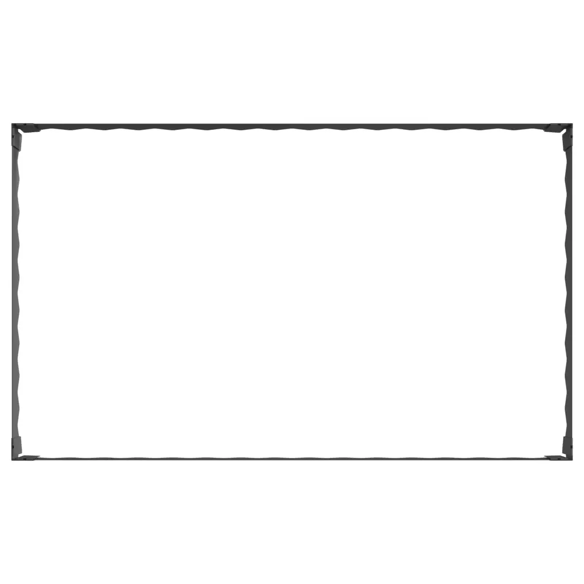 Garden Lawn Edging Border Steel Black 100x60x20cm 4 Pieces Landscape Pathway