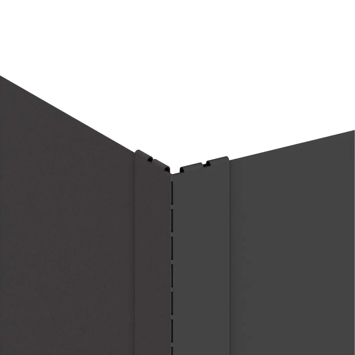 Garden Edging Steel Border Landscape Pathway Bed Divider 100x100x35cm Black