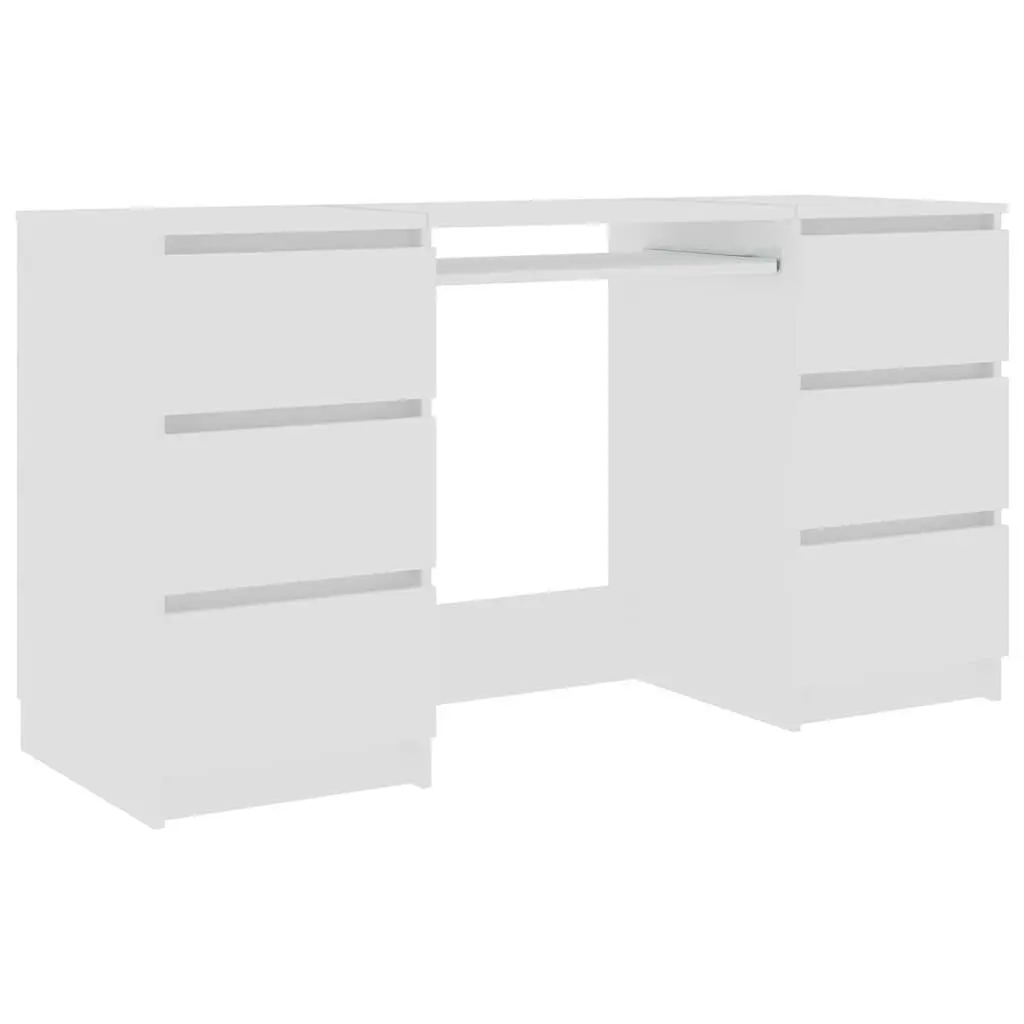 Writing Desk Office Workstation Computer Table 140cm White