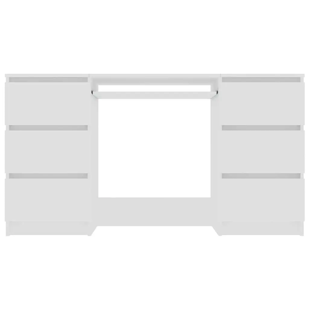 Writing Desk Office Workstation Computer Table 140cm White