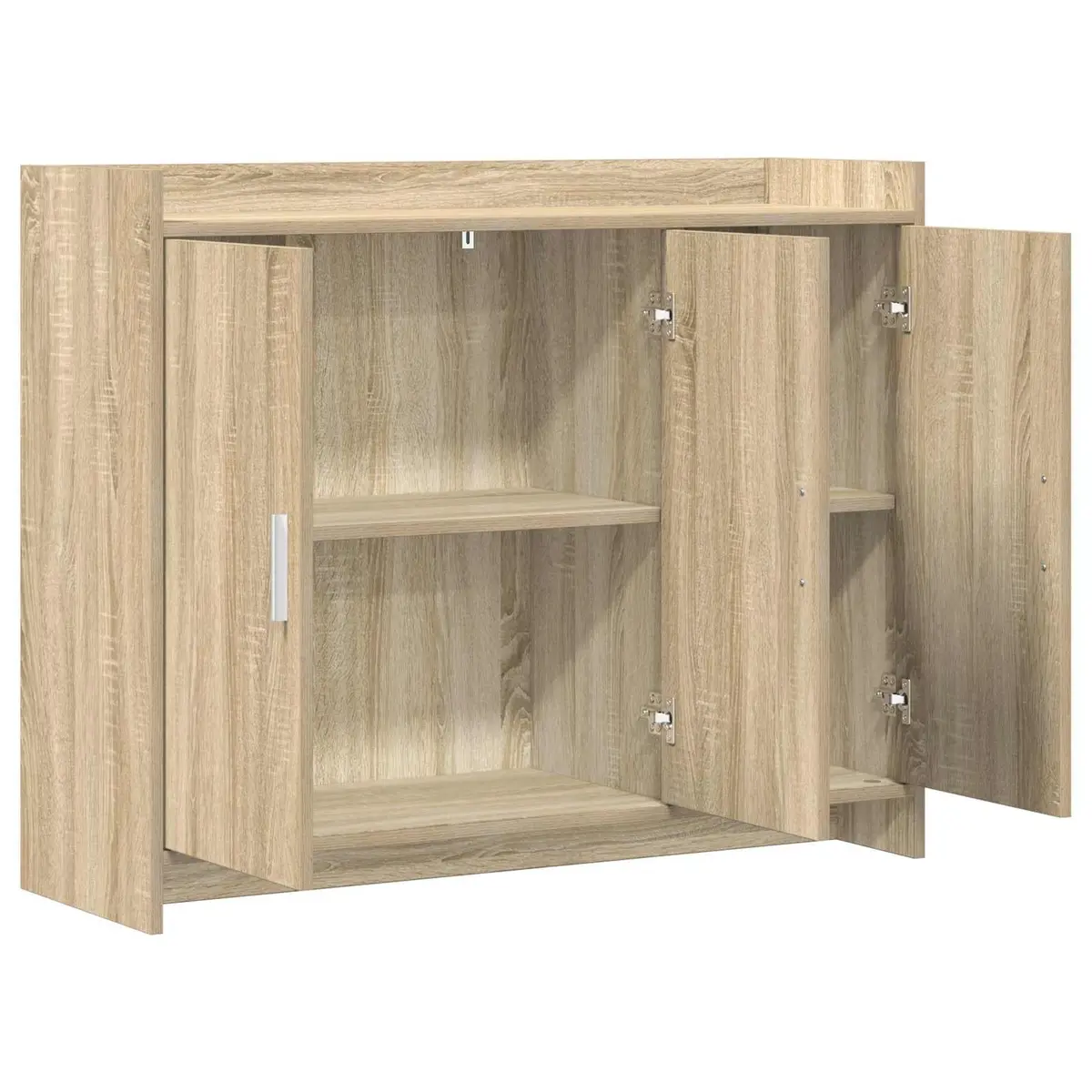 Brown Engineered Wood Sideboard Cabinet