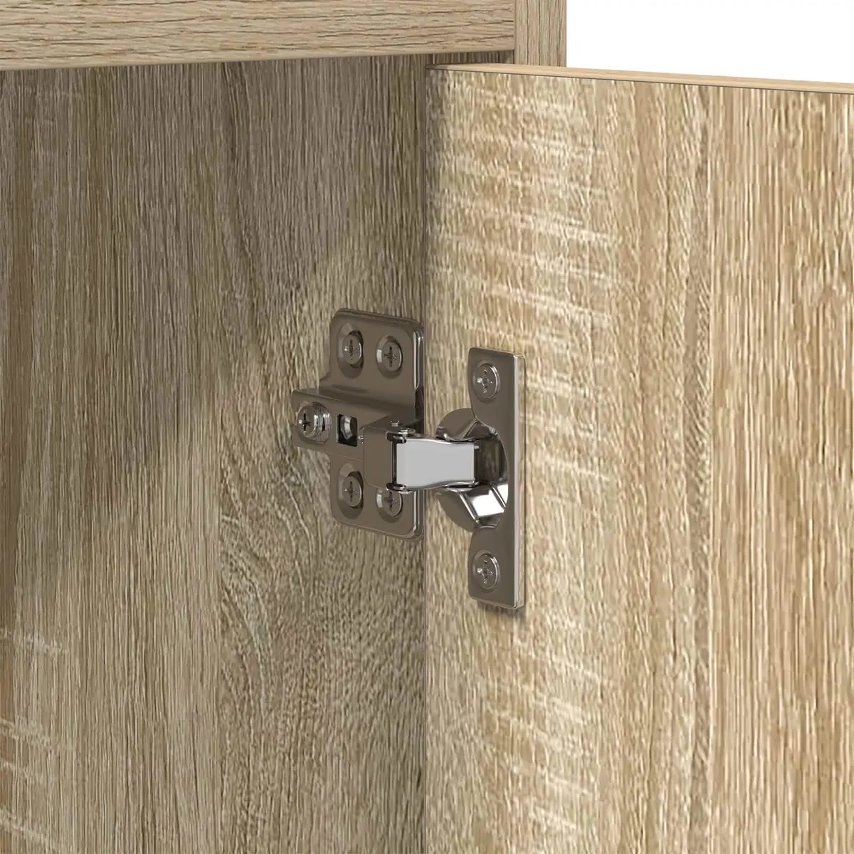 Brown Engineered Wood Sideboard Cabinet
