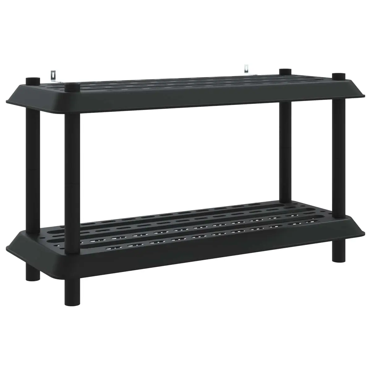 2-Tier Shelving Unit in Anthracite Color