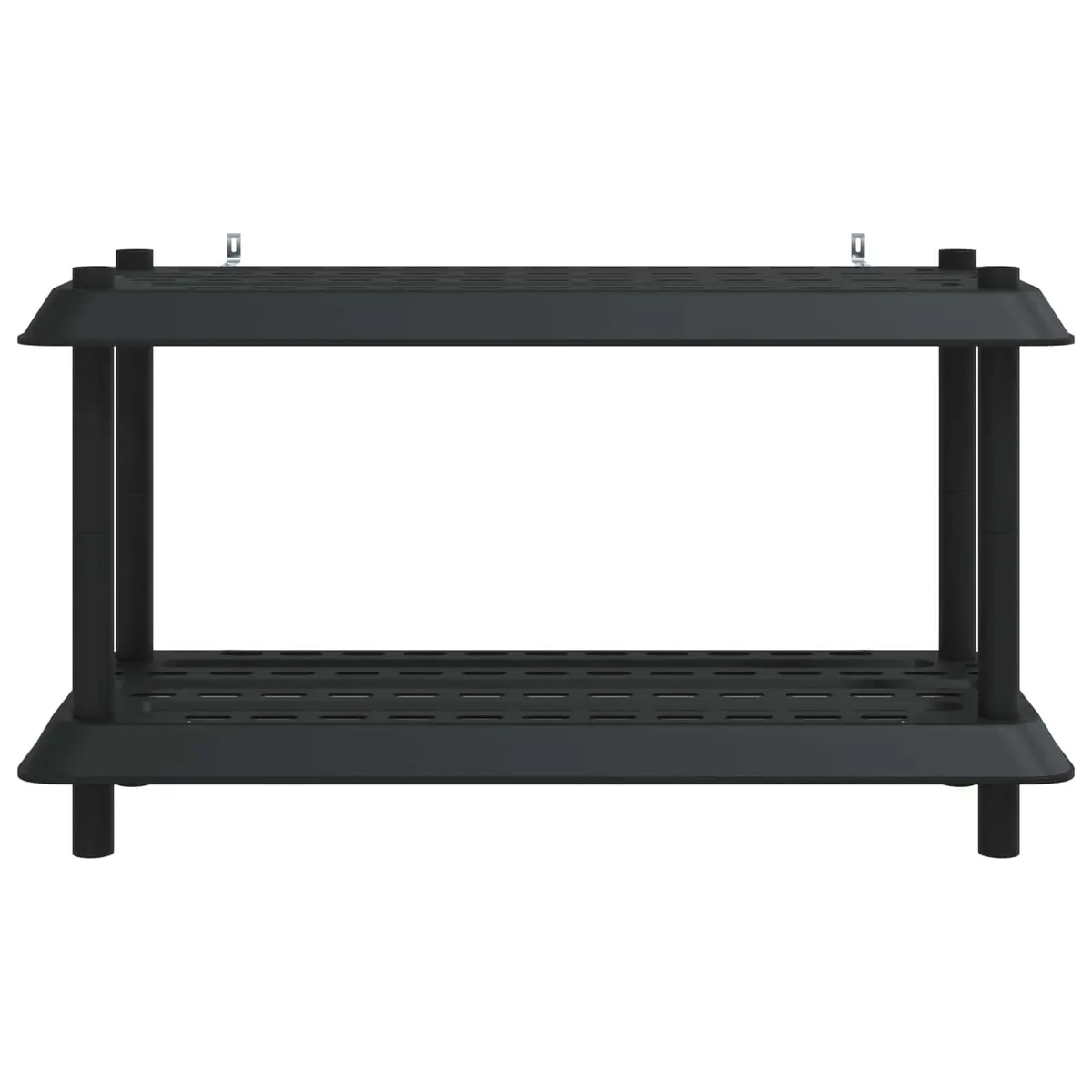 2-Tier Shelving Unit in Anthracite Color