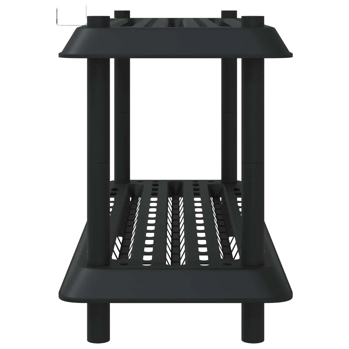 2-Tier Shelving Unit in Anthracite Color