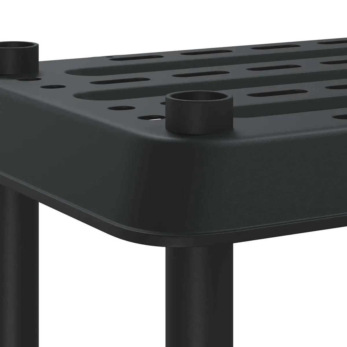 2-Tier Shelving Unit in Anthracite Color