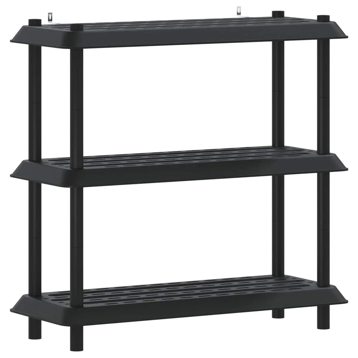 3-Tier Shelving Unit Storage Organiser Indoor Outdoor Anthracite 100x40x96cm
