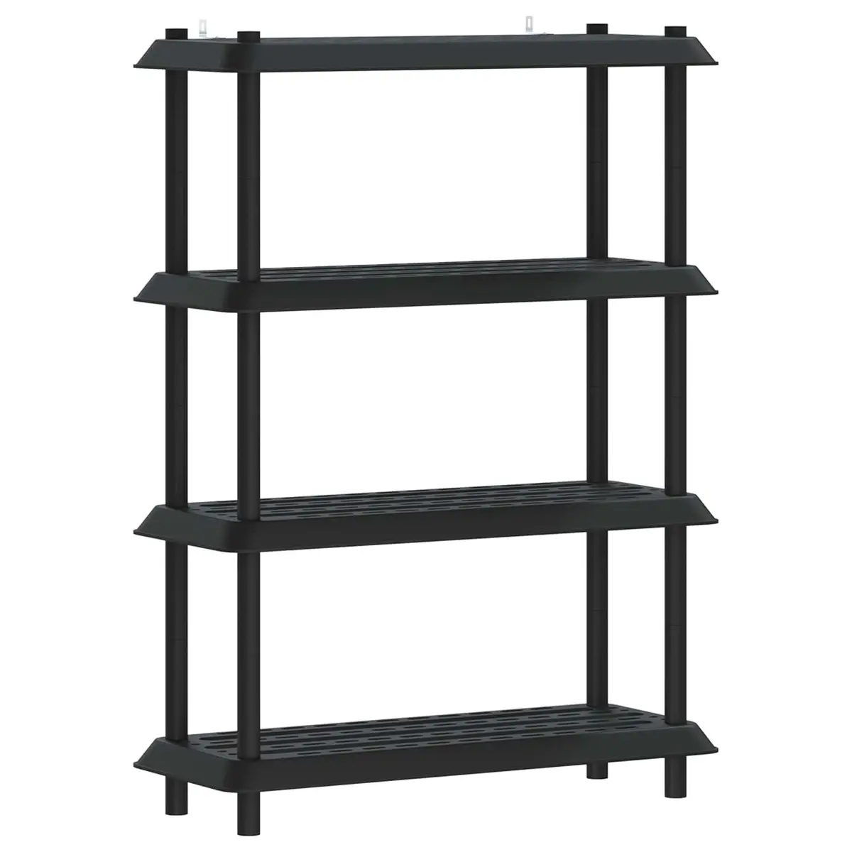 4-Tier Shelving Unit 100 x 40 x 136.5 cm Storage Rack Indoor Outdoor Display