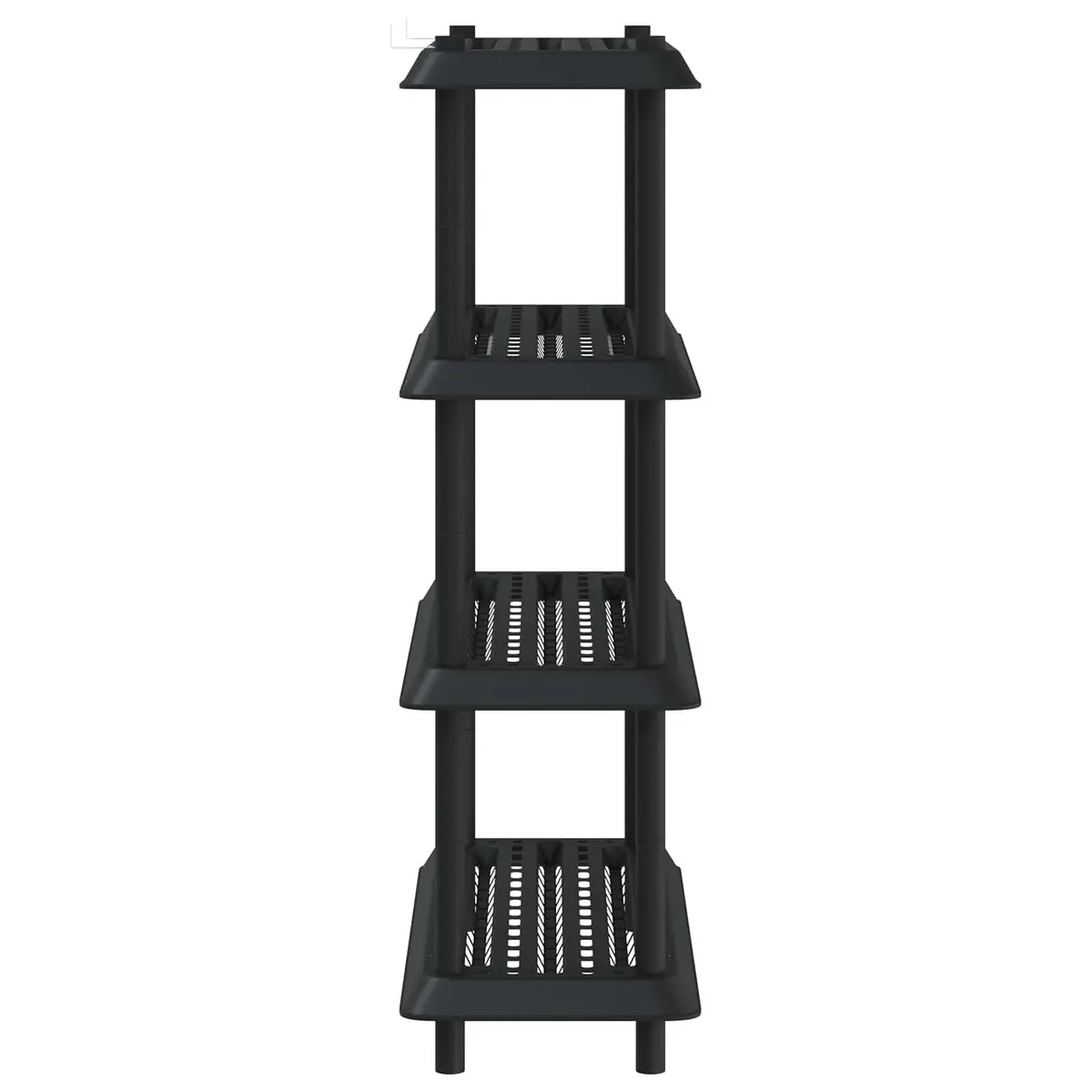 4-Tier Shelving Unit 100 x 40 x 136.5 cm Storage Rack Indoor Outdoor Display