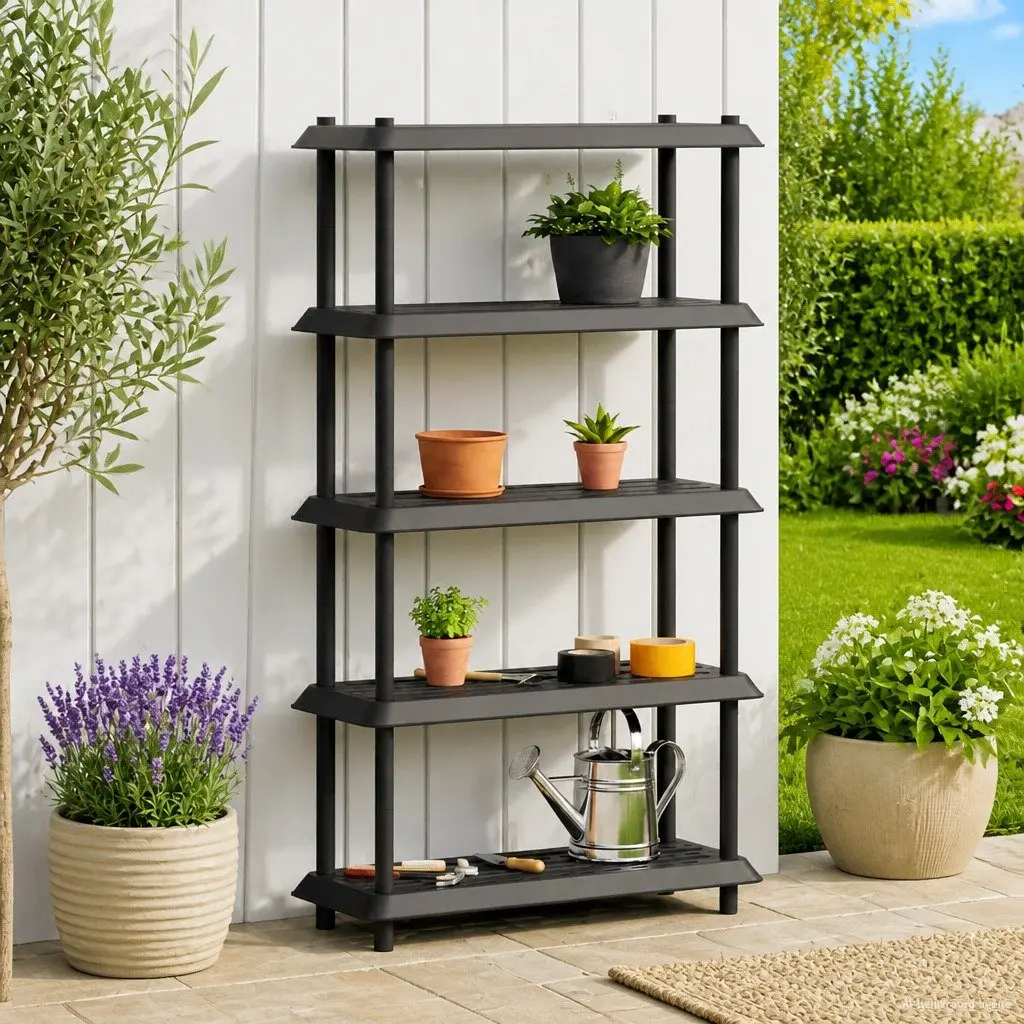 5-Tier Shelving Unit Storage Rack 100 x 40 x 177 cm Anthracite