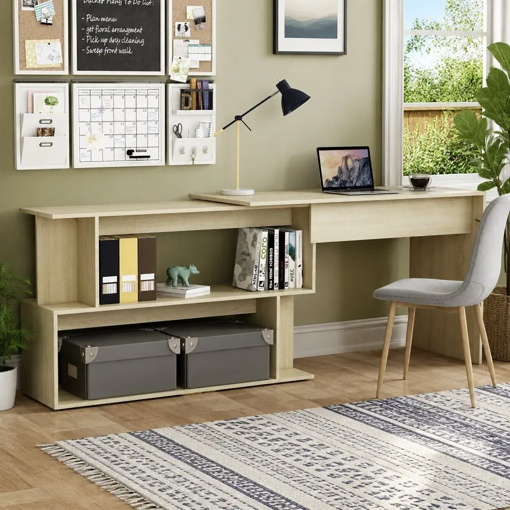 Corner Desk with Ample Storage Options