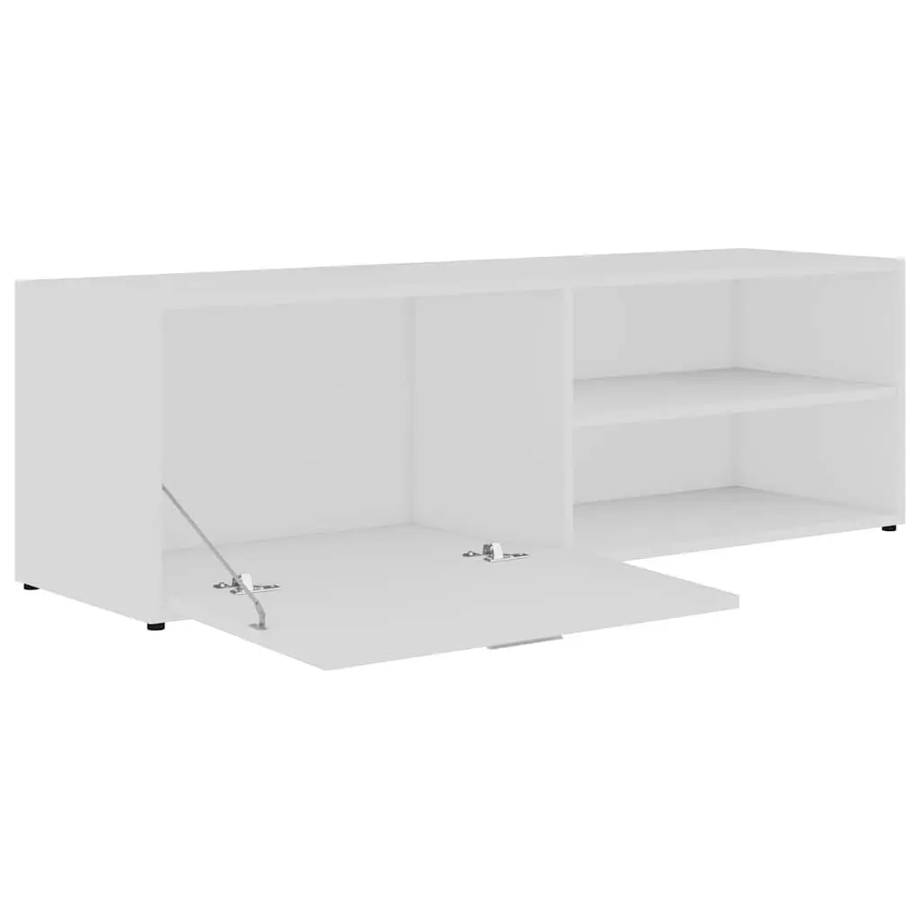 TV Cabinet Media Storage Unit Engineered Wood White 120 x 34 x 37 cm