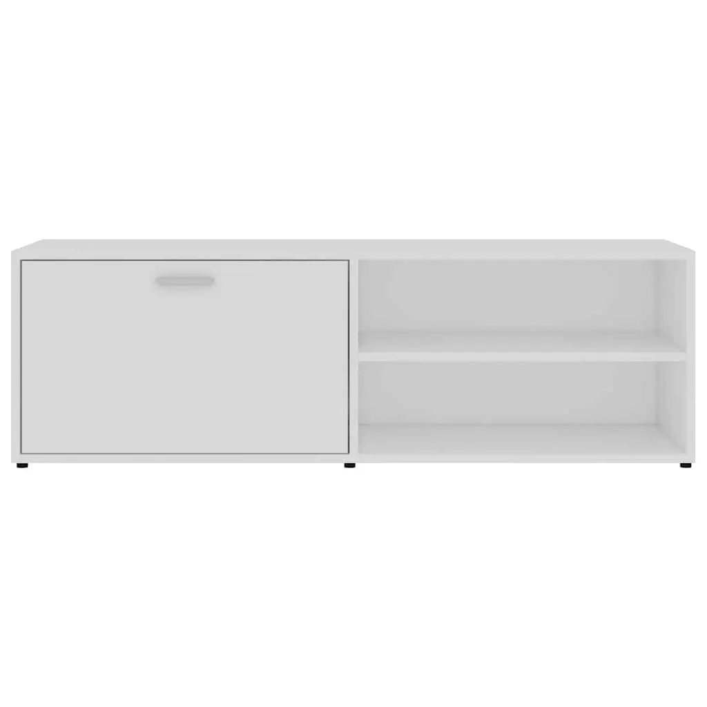 TV Cabinet Media Storage Unit Engineered Wood White 120 x 34 x 37 cm