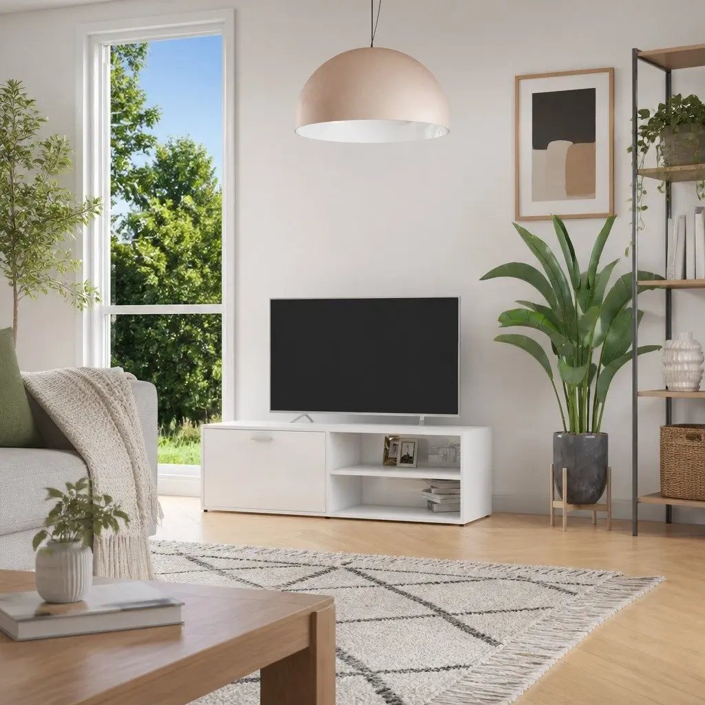 White High Gloss TV Cabinet
