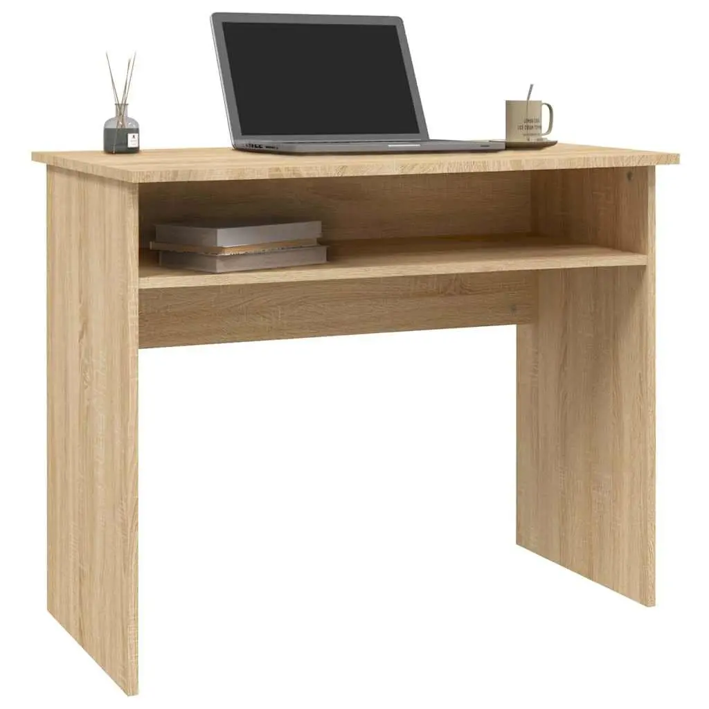 Desk Computer Study 90x50x74cm Engineered Wood Brown