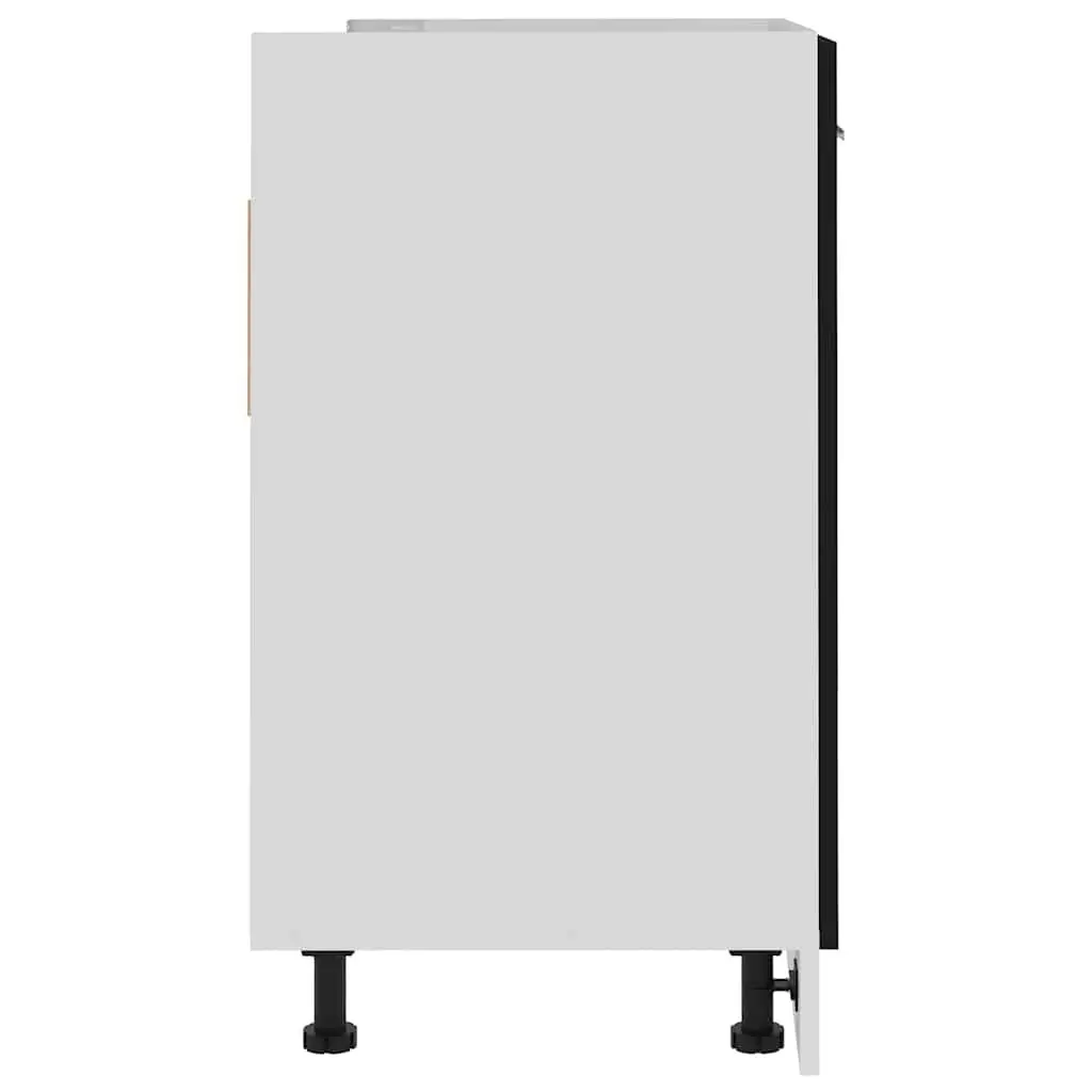 Black Kitchen Cabinet Under Sink for Storage 80x46x81.5cm