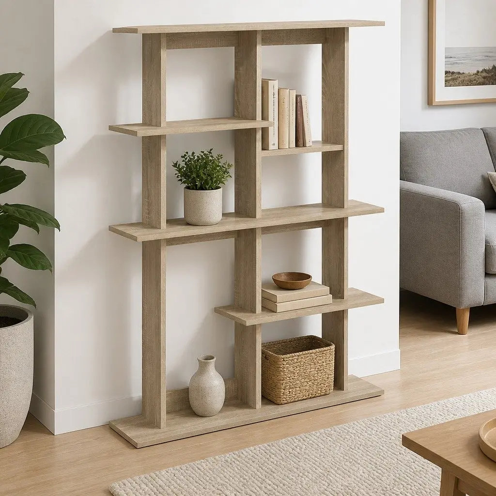 Brown Wall Shelf Unit for Easy Organization