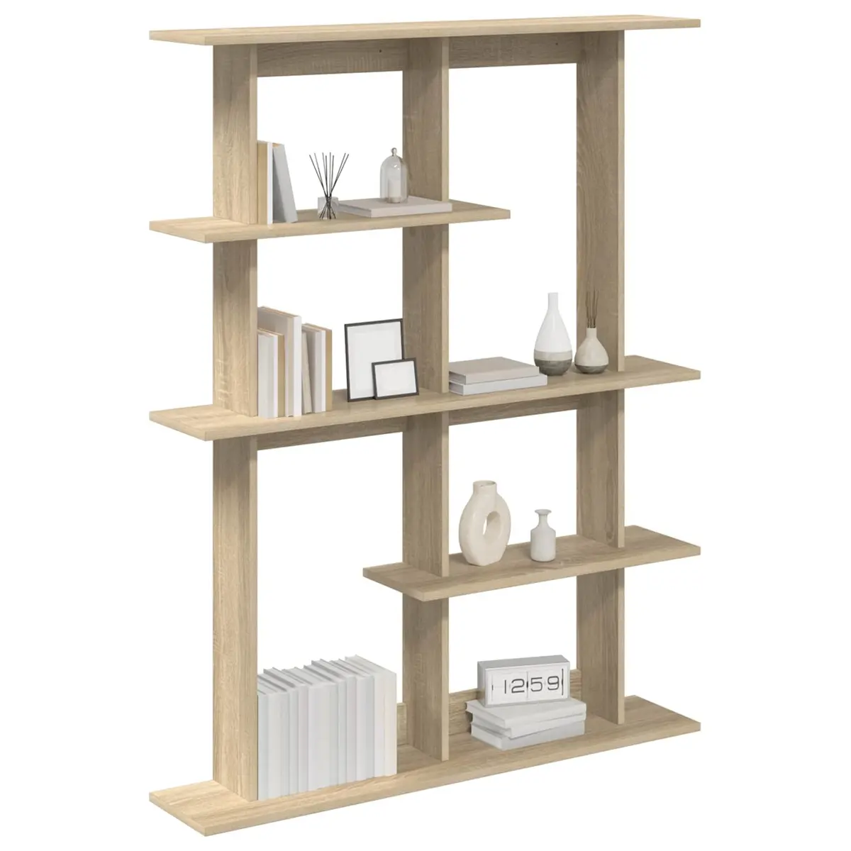 Brown Wall Shelf Unit for Easy Organization