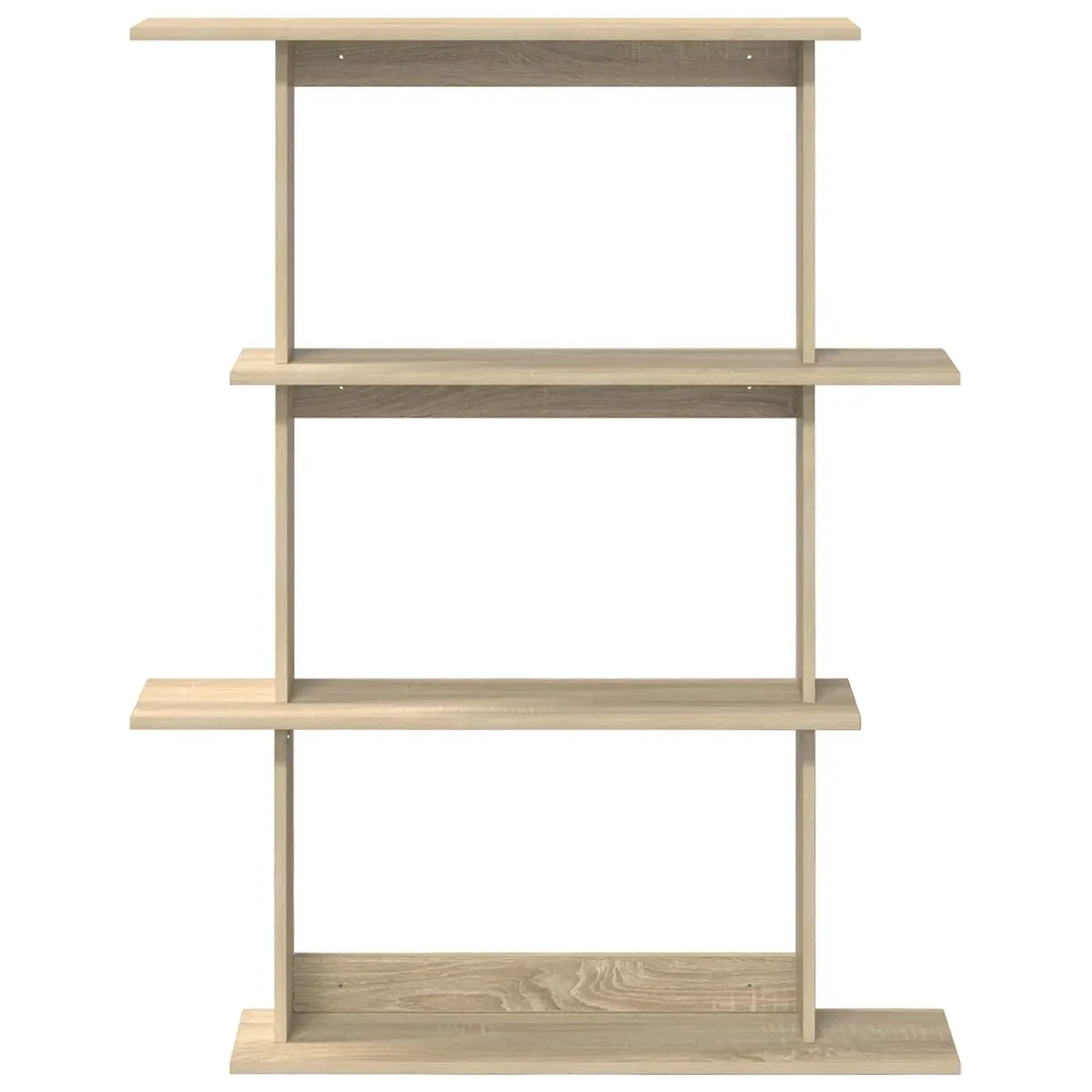 Wall Shelf Unit Storage Organizer 100x20x126cm Brown Engineered Wood